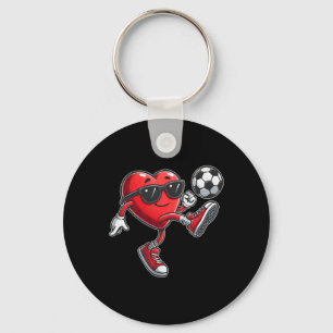Chaveiro Coração Fofo Jogando Futebol Dia dos Namorados Fut