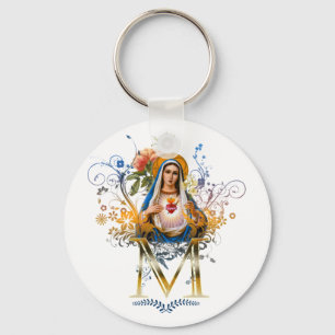 Chaveiro Coração imaculado de Mary