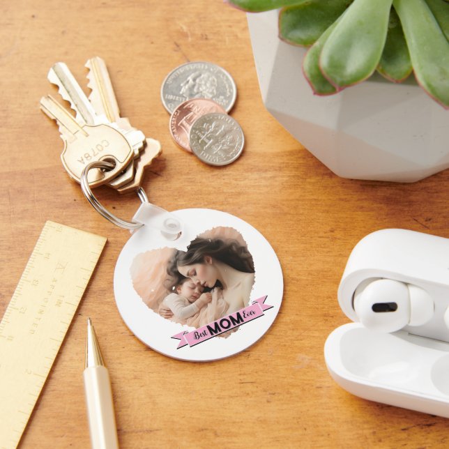 Chaveiro Coração, Melhor Mãe De Fita (Mesa)