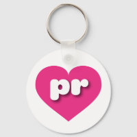 Coração rosa-quente Porto Rico - Eu amo