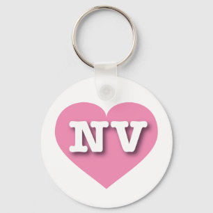 Chaveiro Coração Rosa Sólido De Nevada - Grande Amor