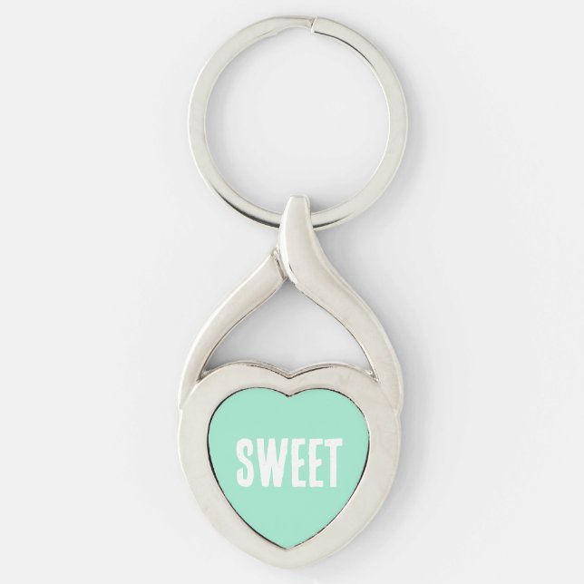 Chaveiro Coração Verde (Frente)