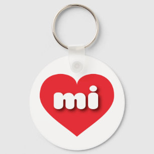 Chaveiro Coração Vermelho MIchigan - amor