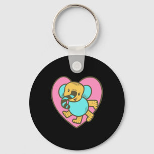 Chaveiro Corações de Amor de Elefante de Desenho Animado Re