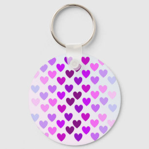 Chaveiro corações de amor valentine romântico monocromático
