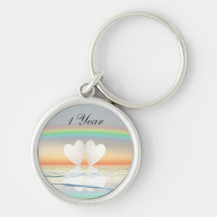 Chaveiro Corações de Papel de Aniversário de rua