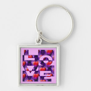 Chaveiro Corações do AMOR lightpink