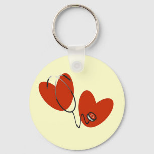 Chaveiro Corações e T-shirts estetoscópicas e presentes