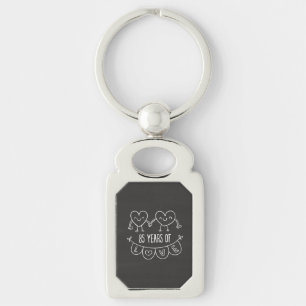 Chaveiro Corações Gift Chalk do 85º aniversário