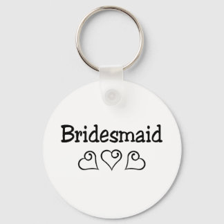 Chaveiro Corações Negras de Bridesmaid
