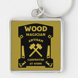 Chaveiro Corante De Madeira E Carpinteiro