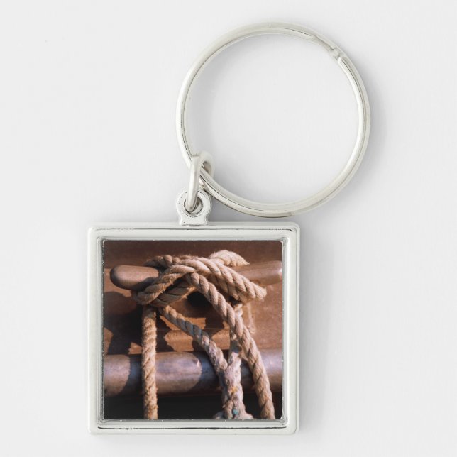 Chaveiro Corda amarrada a um laço do barco (Frente)