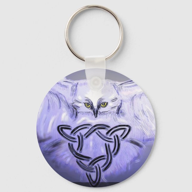 Chaveiro corda-chave coruja e celta (Frente)