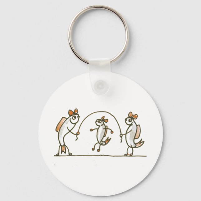 Chaveiro Corda de Pulverização de Peixes (Frente)