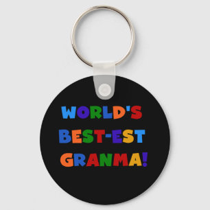 Chaveiro Cores brilhantes do Melhor-est Granma do mundo