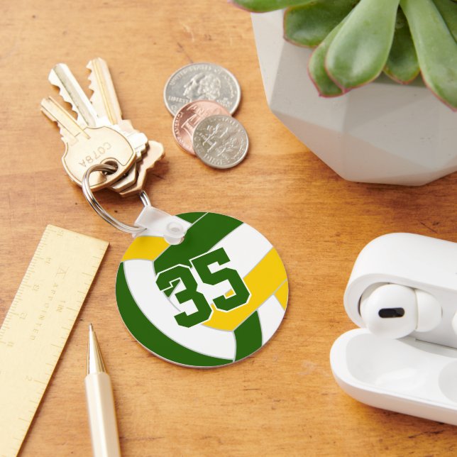 Chaveiro Cores da equipe de vôlei verde (Mesa)