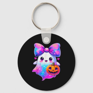 Chaveiro Cores da Galáxia de Halloween Fantasma Abóbora Coq