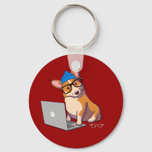 Chaveiro Corgi 2 do hipster (sem texto)