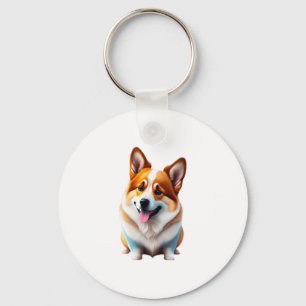 Chaveiro Corgi, cãozinho, fofo de cachorrinho, estilo de es