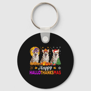 Chaveiro Corgi Dog Halloween Natal Hallothanksmas