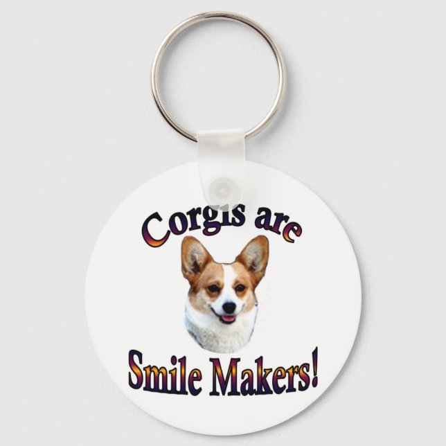 Chaveiro Corgis sorri Criadores (Frente)