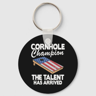 Chaveiro Cornhole Champion American Flag Board Funny Cornho