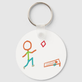 Chaveiro Cornhole Stickman