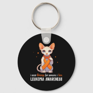 Chaveiro Cornish Rex Eu Uso Laranja Alguém Que Eu Amo Leuce