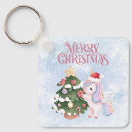 Chaveiro Corno De Natal Bonito No Céu Azul Sparkle