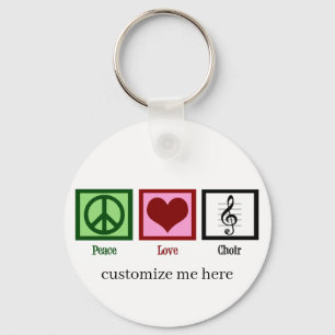 Chaveiro Coro de Paz e Amor