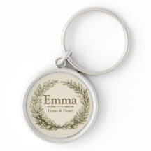 Coroa Botânica Personalizada | Nome Personalizado
