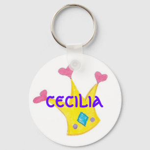 Chaveiro Coroa, corrente chave de Cecilia