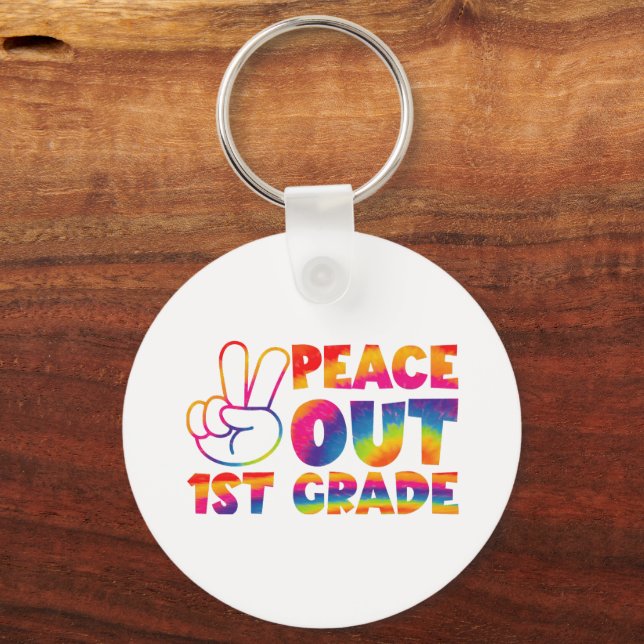 Chaveiro Coroa de 1º ano do Peace Out No Dia 1rua (Frente)