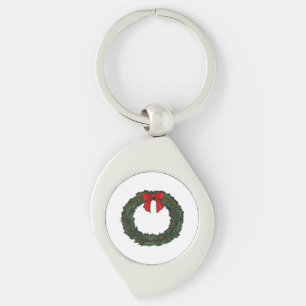 Chaveiro Coroa de Natal Clássica