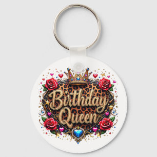Chaveiro Coroa de Rainha de Aniversário Glam