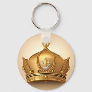 Chaveiro Coroa Ouro Elegante