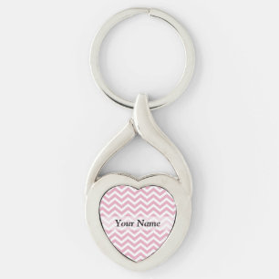 Chaveiro Coroa rosa e branca