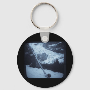 Chaveiro Corrediça de lanterna mágica do ventilador de