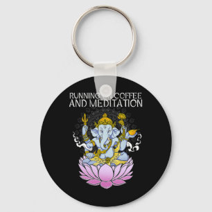 Chaveiro Correndo Com Café E Meditação I Meditação