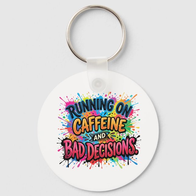 Chaveiro correndo de cafeína (Frente)