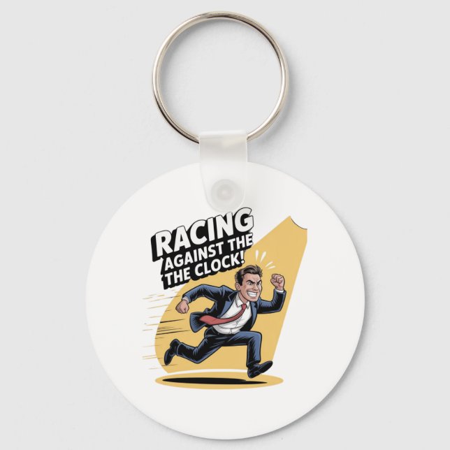 Chaveiro Correndo sempre contra o relógio (Frente)