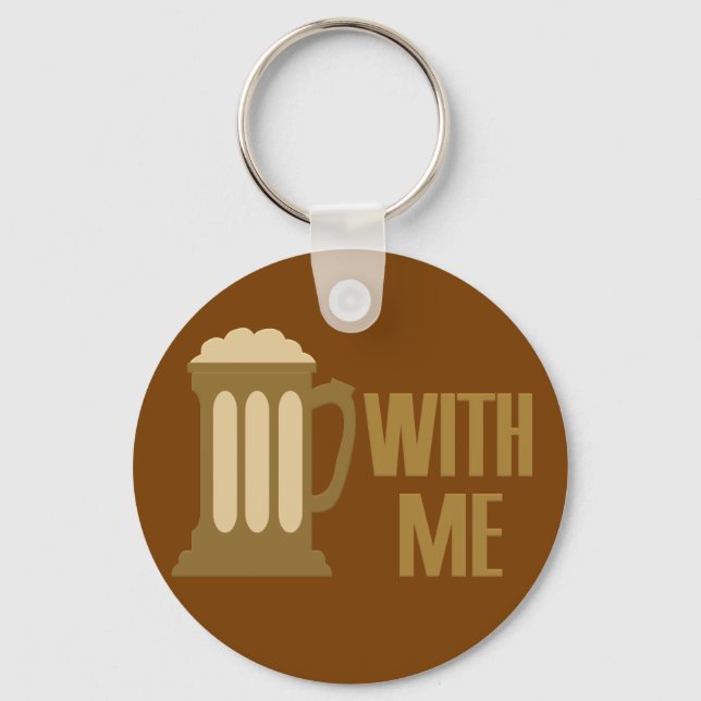 Chaveiro Corrente-chave Beer With Me (Frente)