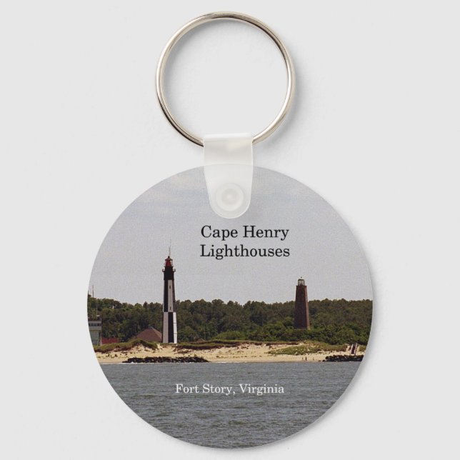 Chaveiro Corrente chave Cape Henry Lighthouse (Frente)