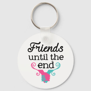 Chaveiro Corrente chave da amizade dos amigos até o final