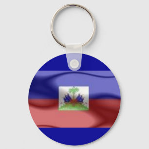 Chaveiro corrente chave da bandeira de haiti