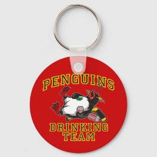 Chaveiro Corrente chave da equipe de Driking dos pinguins