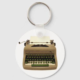 Chaveiro Corrente chave da máquina de escrever do vintage