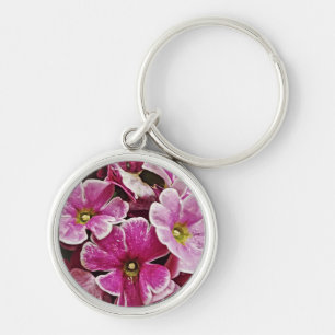 Chaveiro Corrente chave da prímula cor-de-rosa