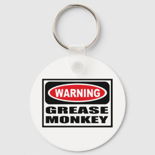 Chaveiro Corrente chave de advertência de MACACO de GRAXA