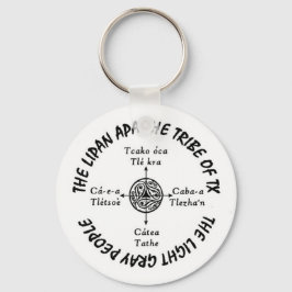 Chaveiro Corrente-chave de Apache Lipan redonda básica de 2